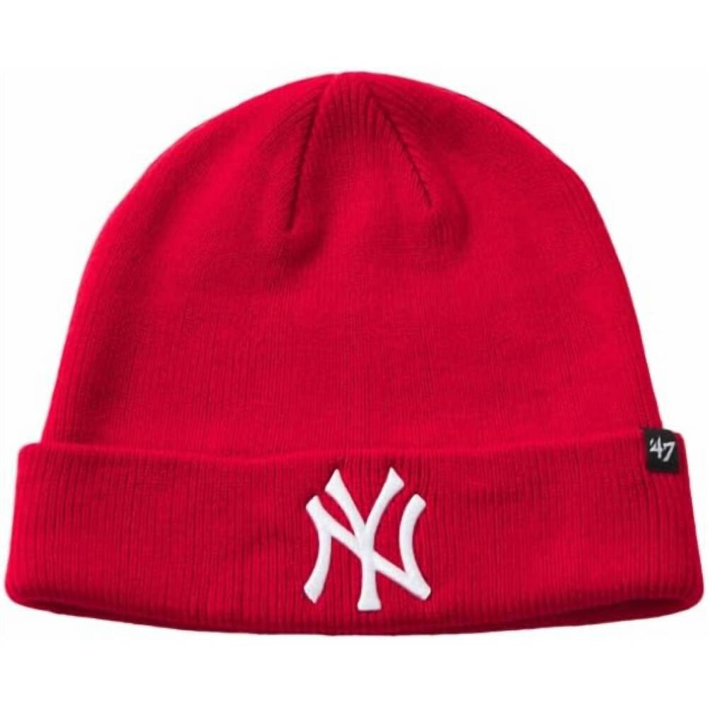 NEW ’47 men's new york yankees cuffed knit winter hat in red